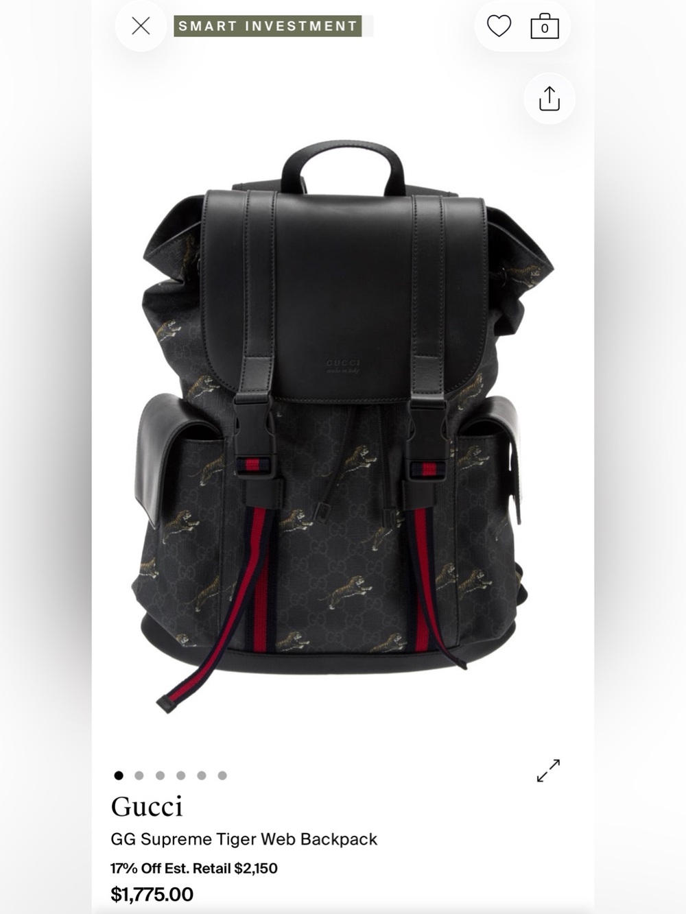 ❤️❤️❤️🐅Gucci AUTHENTIC GG Supreme Leather - SEE FULL DESCRIPTION  ❤️❤️❤️🐅